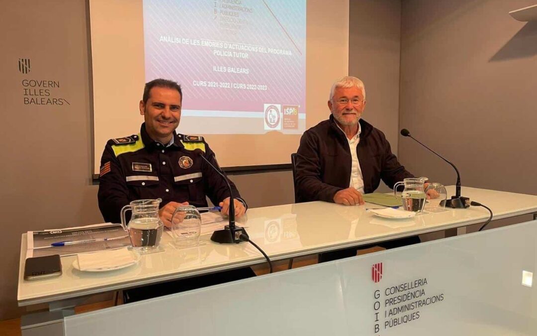 The Government presents the data analysis of the Balearic Islands Police Tutor Programme for the 2021-2022 and 2022-2023 academic years