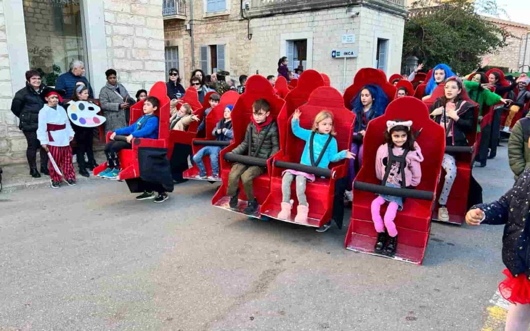 13 children’s troupes and 3 adult troupes star in the Rua of Binissalem