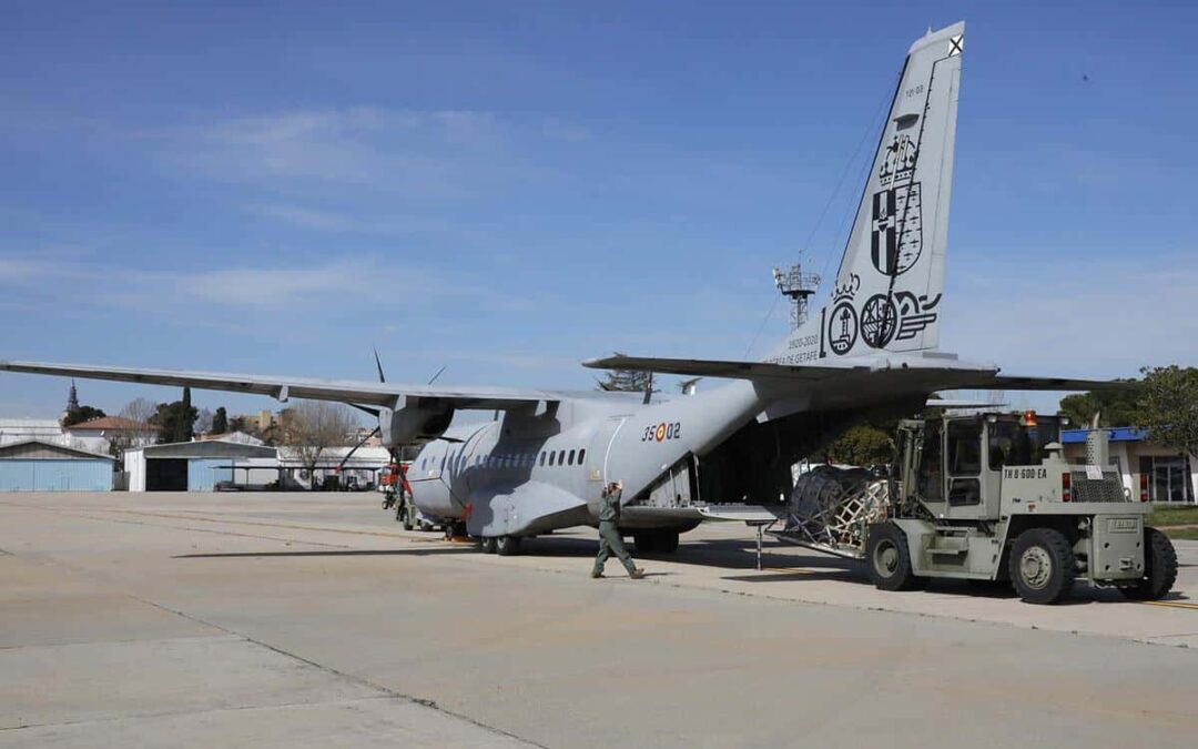 The plane with 110 parachutes to deliver humanitarian aid to Gaza leaves today for Jordan