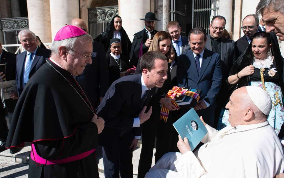 Pope Francis receives in audience the president of the Consell de Mallorca, Llorenç Galmés