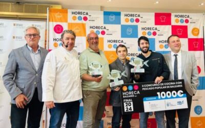 Chef David Méndez, winner of the 2nd Popular Fish Cooking Competition, with the support of Agriculture, Fisheries and Natural Environment