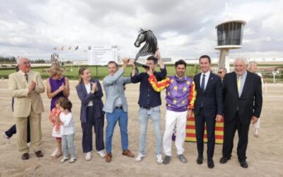 Lluna de Llevant and Antoni Frontera, winners of the Grand Prix National de Trot 2024