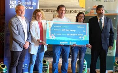 The Consell de Mallorca and Ecovidrio award the three winning schools of the campaign “Los Peque Recicladores”