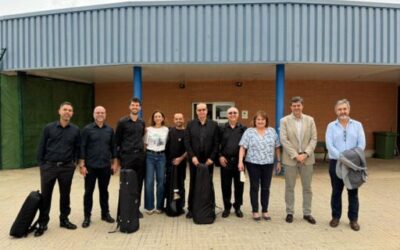 A chamber ensemble of the Symphony Orchestra of the Balearic Islands fills Palma Penitentiary Centre with music