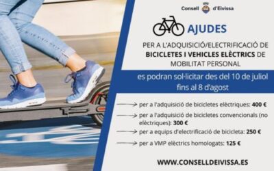 Grants for the acquisition/electrification of bicycles and electric vehicles for personal mobility can be applied for from 10 July to 8 August