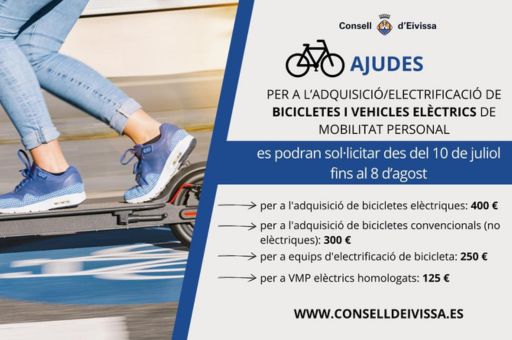 Grants for the acquisition/electrification of bicycles and electric vehicles for personal mobility can be applied for from 10 July to 8 August