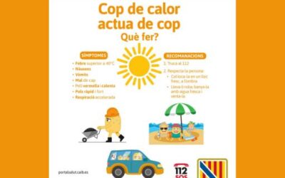 The Regional Ministry of Health reinforces the prevention of heat stroke with the campaign ‘Viu l’estiu amb SENY’