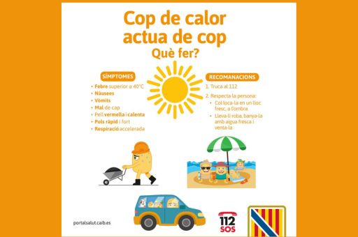 The Regional Ministry of Health reinforces the prevention of heat stroke with the campaign ‘Viu l’estiu amb SENY’