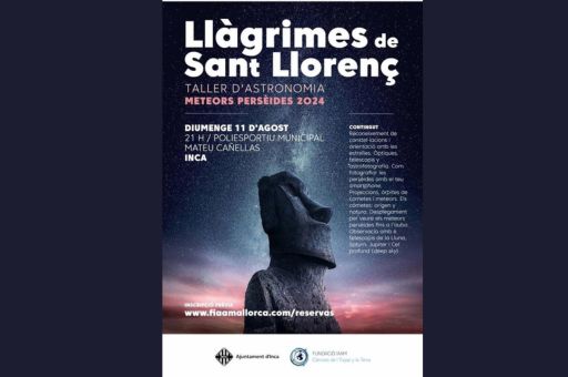 Inca organises an astronomy workshop to observe the Tears of San Lorenzo