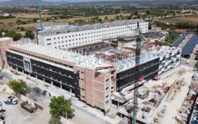 Work on the extension of Manacor Hospital is progressing at a good pace and the construction of the structure of the outpatient building has been completed