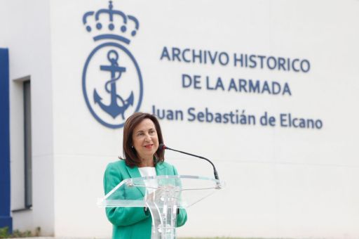 The Minister of Defence, Margarita Robles, takes part in the inauguration of the Navy Historical Archive