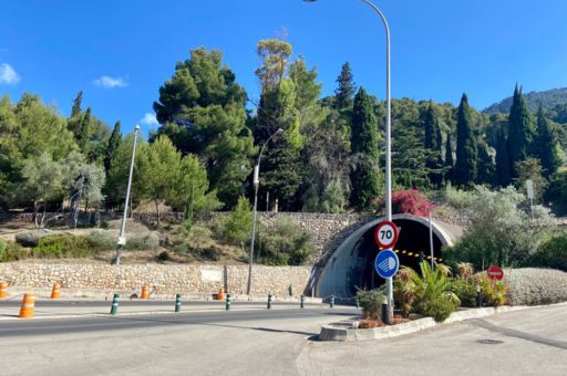 Closure of the Sóller, Sa Mola and Son Vic tunnels during the night, starting on Monday, to check the safety and ventilation systems