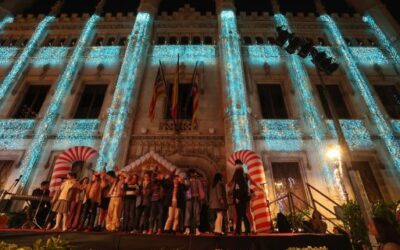 El Consell de Mallorca inaugura la Navidad con el encendido de luces en el Palau del Consell