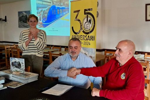 Signed the agreement for the donation of all the documentation of the Associació d’Amics del Ferrocarril (Association of Railway Friends) to Serveis Ferroviaris de Mallorca (SFM)