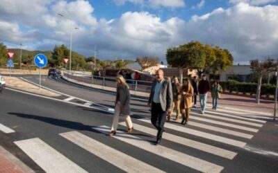 Vicent Marí and Carmen Ferrer inaugurate the new pedestrian road and the Puig d’en Fita and Can Ramon roundabout