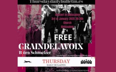 Free Concert in Binissalem. Graindelavoix Performs at the Church on 3rd January 2025 at 20:30h