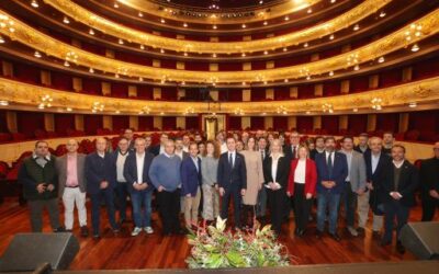 El presidente Galmés reconoce la tarea de los medios de comunicación en la copa de Navidad del Consell de Mallorca