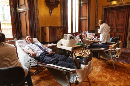 Successful participation in the day of blood donation that has been organised for the first time in the Consell de Mallorca